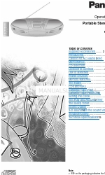 Panasonic RX-ES29 Operating Instructions Manual