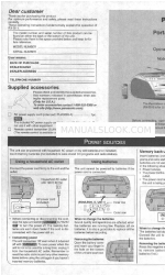 Panasonic RXD10 - RADIO CASSETTE W/CD 取扱説明書