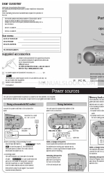 Panasonic RXD20 - RADIO CASSETTE W/CD Operating Instructions Manual