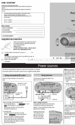 Panasonic RXD20 - RADIO CASSETTE W/CD Operating Instructions Manual