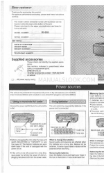 Panasonic RXDS5 - RADIO CASSETTE W/CD 사용 설명서