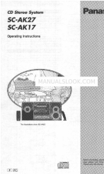 Panasonic SA-AK17 Operating Instructions Manual