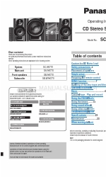 Panasonic SA-AK770 Operating Instructions Manual