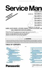 Panasonic SA-AKX12EB Schematische Diagramme