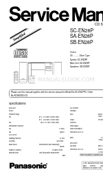 Panasonic SA-EN28P Manuel d'entretien