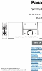 Panasonic SA-PM50D Manual de instrucciones