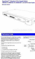 3Com 3C16477 - Baseline 10/100/1000 Switch User Manual