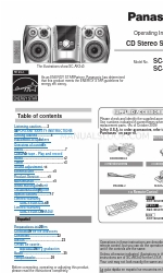 Panasonic SCAK340 - HES SYSTEM Operating Instructions Manual