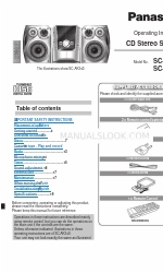 Panasonic SCAK340 - HES SYSTEM Operating Instructions Manual