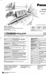 Panasonic SCEN26 - CD RADIO CASSETTE Operating Instructions Manual