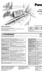 Panasonic SCEN26 - CD RADIO CASSETTE Operating Instructions Manual