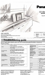 Panasonic SCEN6 - DESKTOP CD AUDIO SYS Operating Instructions Manual