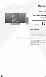 Panasonic SCHC20 - COMPACT STEREO SYSTEM Gebruiksaanwijzing