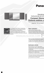 Panasonic SCHC30 - COMPACT STEREO SYSTEM Operating Instructions Manual