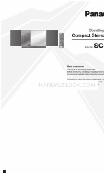 Panasonic SCHC30 - COMPACT STEREO SYSTEM Operating Instructions Manual