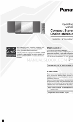 Panasonic SCHC30 - COMPACT STEREO SYSTEM Operating Instructions Manual