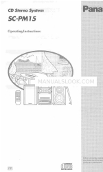 Panasonic SCPM15 - CD STEREO SYSTEM Operating Instructions Manual