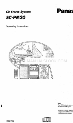 Panasonic SCPM20 - CD STEREO SYSTEM Operating Instructions Manual