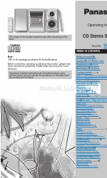 Panasonic SCPM31 - MINI HES W/CD PLAYER Operating Instructions Manual