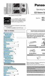 Panasonic SCPM53 - HES MICRO SYSTEM Operating Instructions Manual