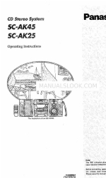 Panasonic Service Manual SC-AK25 Operating Instructions Manual