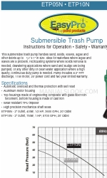 EasyPro ETP05N Instructions For Operation