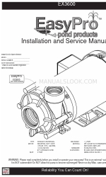 EasyPro EX3600 Manuale di installazione e assistenza