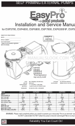 EasyPro EXP3700 Manuel d'installation et d'entretien