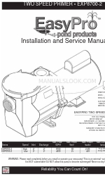 EasyPro EXP8700-2 Series Installation And Service Manual