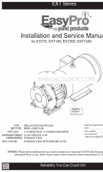 EasyPro EXT75 Manuale di installazione e assistenza