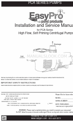 EasyPro PCA500 Installation And Service Manual