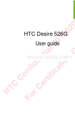 HTC DESIRE 526G Manual do utilizador