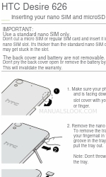 HTC Desire 626 Manual de início rápido