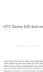 HTC Desire 630 dual sim Manual de inicio rápido