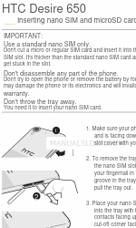 HTC Desire 650 Manual