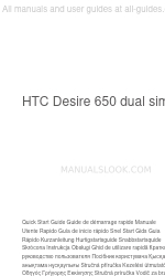 HTC Desire 650 빠른 시작 매뉴얼