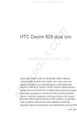 HTC Desire 828 dual sim Manual de inicio rápido