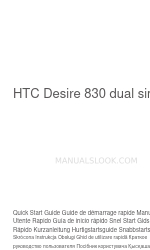 HTC Desire 830 dual sim Manual de inicio rápido