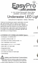 EasyPro LED12WW Instructions For Operation, Safety, Warranty