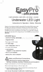 EasyPro LED4WW Instrucciones de uso, seguridad, garantía