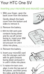 HTC One SV 빠른 시작 매뉴얼