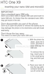 HTC One X9 Manuel