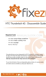 HTC Thunderbolt 4G Handleiding demonteren