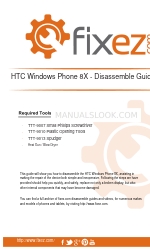 HTC Verizon windows phone 8X Handbuch demontieren