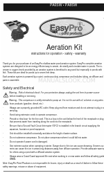 EasyPro PA8SW Instructions For Operation