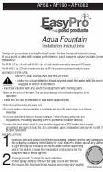 EasyPro Aqua Fountain Інструкція з монтажу