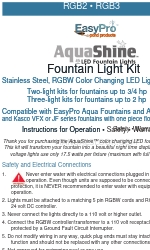 EasyPro AquaShine RGB2-150 Instructions For Operation, Safety, Warranty