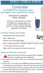 EasyPro RGBC6 Instructions For Operation, Safety, Warranty