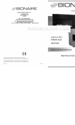 Bionaire BEF6300 Manual de instruções