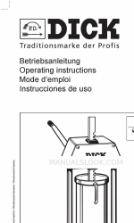 Dick TWF Operating Instructions Manual